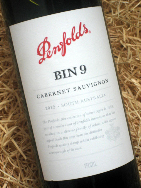 2012 Penfolds Bin 9 Cabernet Sauvignon - click image for full description