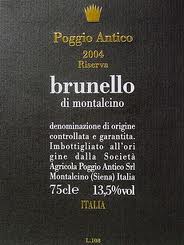 2004 Poggio Antico Riserva Brunello di Montalcino image