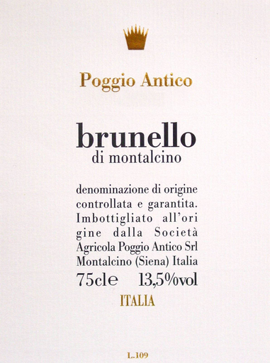 1997 Poggio Antico Brunello Di Montalcino - click image for full description