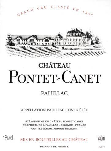 2002 Chateau Pontet Canet Pauillac - click image for full description