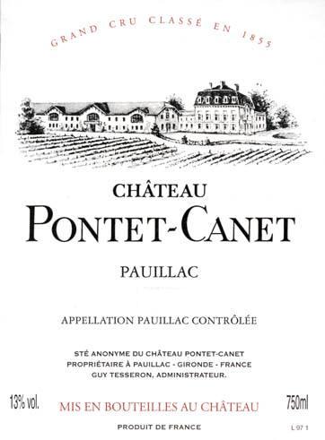 2007 Chateau Pontet Canet Pauillac - click image for full description