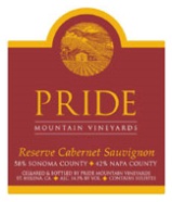 2016 Pride Mountain Vineyards Reserve Cabernet Sauvignon, California, USA - click image for full description