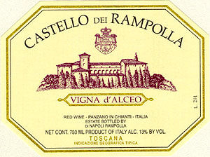 1999 Castello dei Rampolla Vigna D'Alceo Tuscany image