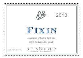 2012 Regis Bouvier Fixin - click image for full description