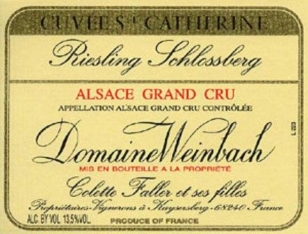 2023 Domaine Weinbach Riesling Schlossberg Cuvee St Catherine l'Inedit image