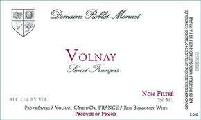 2012 Roblet-Monnot Volnay St. Francois image