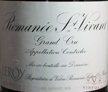 2005 Domaine Leroy Romanee St. Vivant Grand Cru image