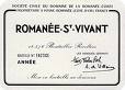 2020 Domaine de la Romanee Conti Romanee Saint Vivant Grand Cru - click image for full description
