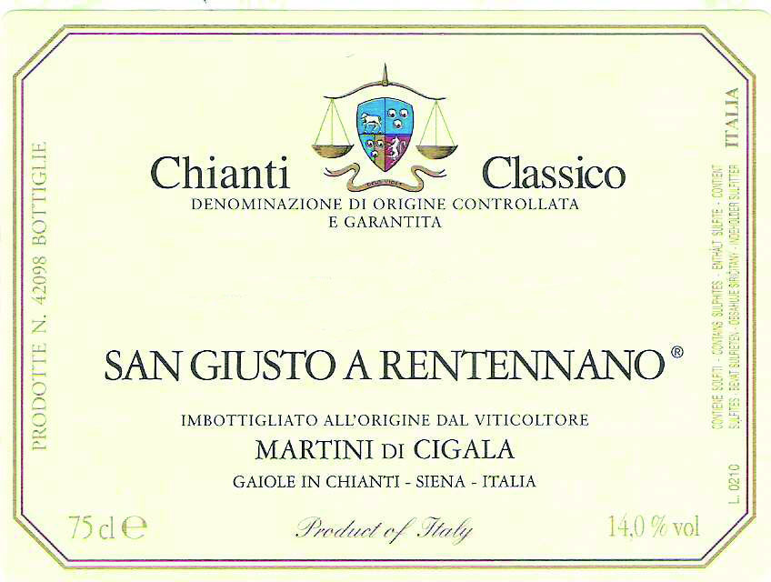 2020 Tenuta San Giusto a Rentennano Chianti Classico - click image for full description
