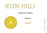 2011 Seven Hills Pinot Gris Oregon image