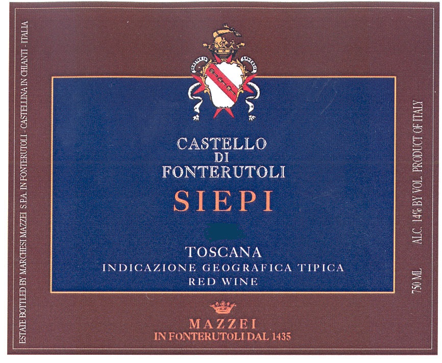 2018 Castello di Fonterutoli Siepi Tuscany image