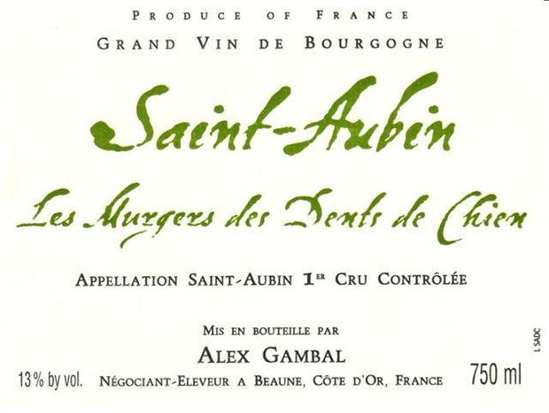 2012 Alex Gambal Murgers des Dents de Chien, Saint Aubin Premier Cru - click image for full description