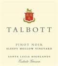 2022 Talbott Pinot Noir Sleepy Hollow Santa Lucia Highlands - click image for full description