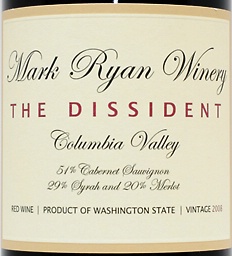 2018 Mark Ryan The Dissident Columbia Valley Red - click image for full description