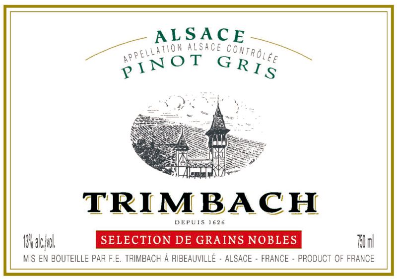 2000 Trimbach Pinot Gris Alsace Selection de Grains Nobles image