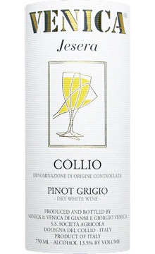 2017 Venica Pinot Grigio Collio Jesera - click image for full description