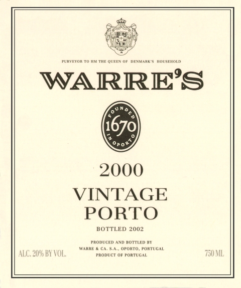 1994 Warre's Vintage Port - click image for full description