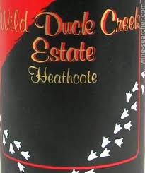2000 Wild Duck Creek Shiraz Duck Muck Heathcote - click image for full description