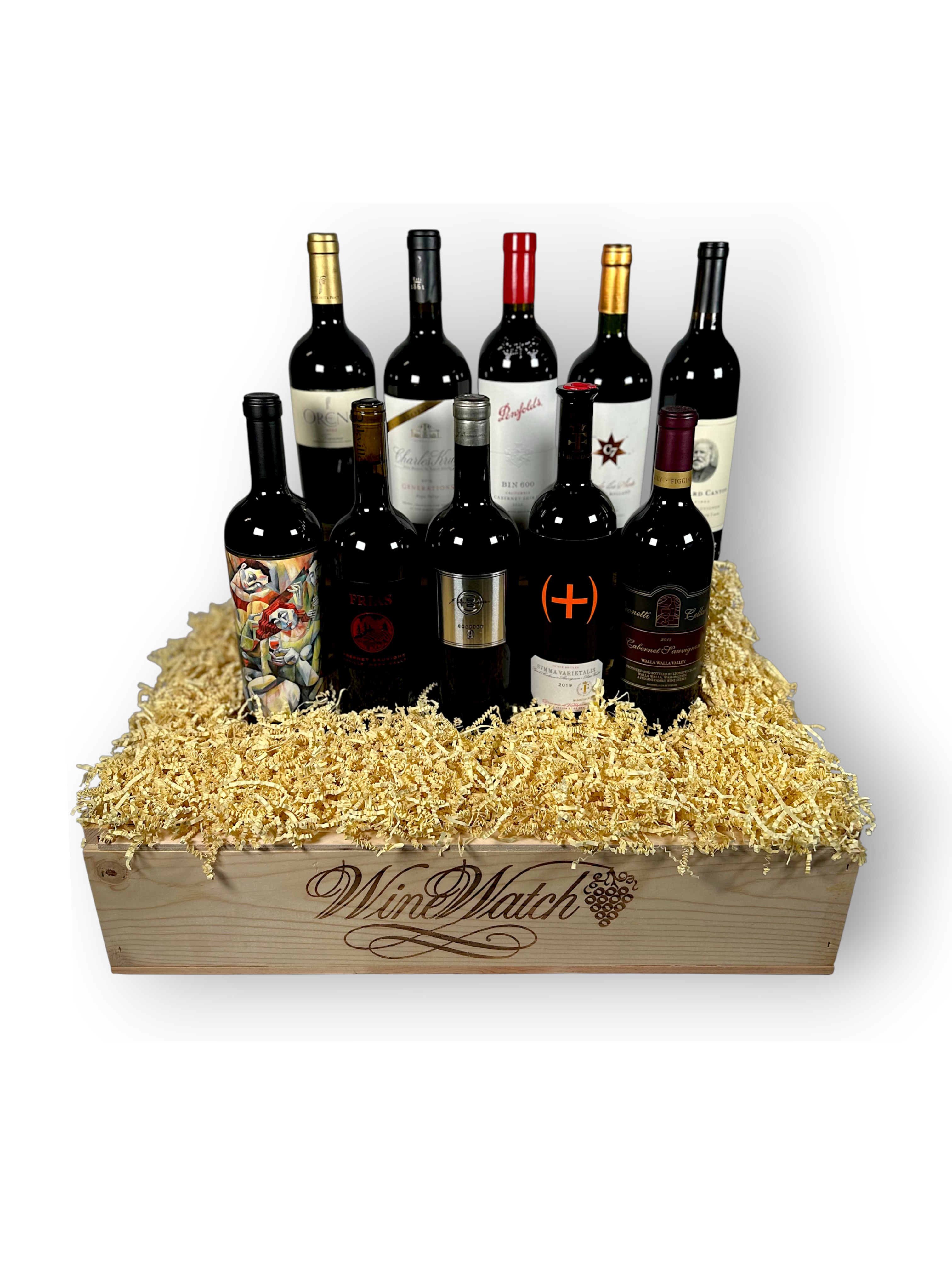 Bordeaux Blends from around the world 10 Bottle Case #25A4 - click image for full description