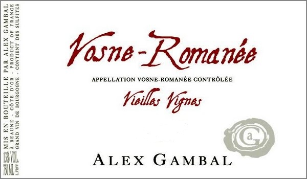2012 Alex Gambal Vosne Romanee Vielles Vignes Cote de Nuits - click image for full description