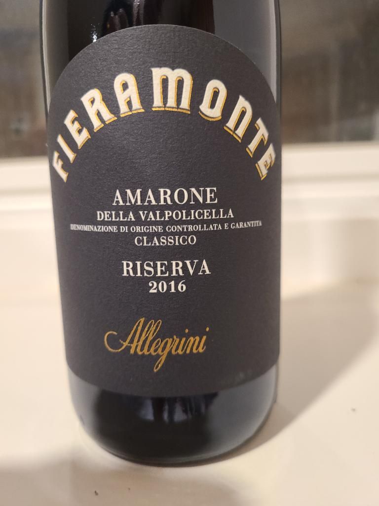 2016 Allegrini Fieramonte Amarone della Valpolicella Classico Riserva DOCG, Italy - click image for full description