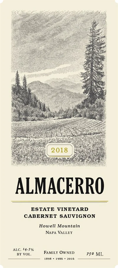 2018 Almacerro Estate Vineyard Cabernet Sauvignon Howell Mountain (MAGNUM) image