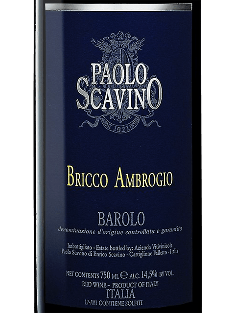 2020 Scavino Barolo Bricco Ambrogio Magnum - click image for full description