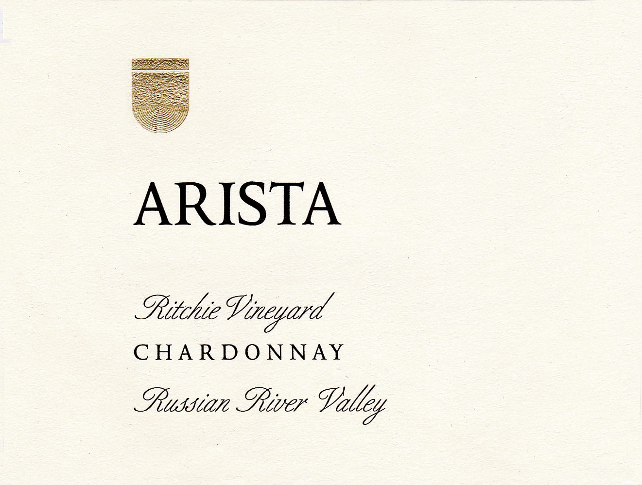 2019 Arista Chardonnay Ritchie Vineyard Russian River Valley image