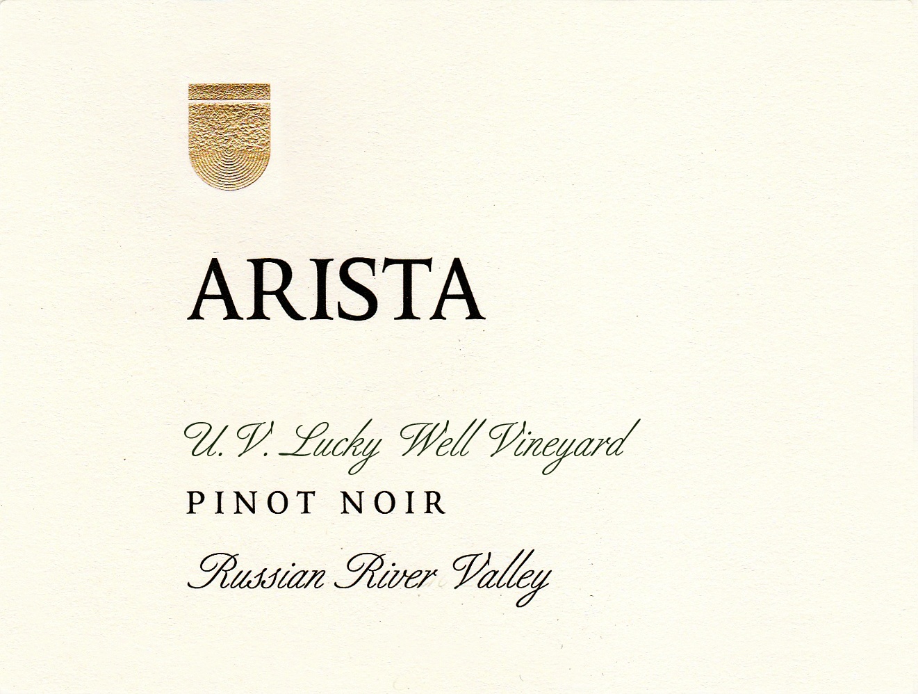 2021 Arista UV Lucky Well Vineyard Pinot Noir Russian River Valley image