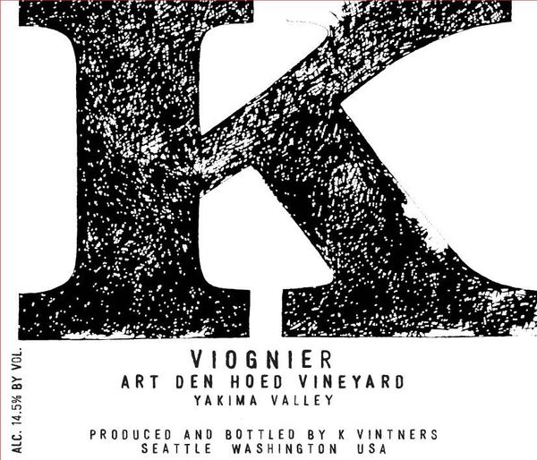 2023 K Vintners Art Den Hoed Viognier Yakima Valley image