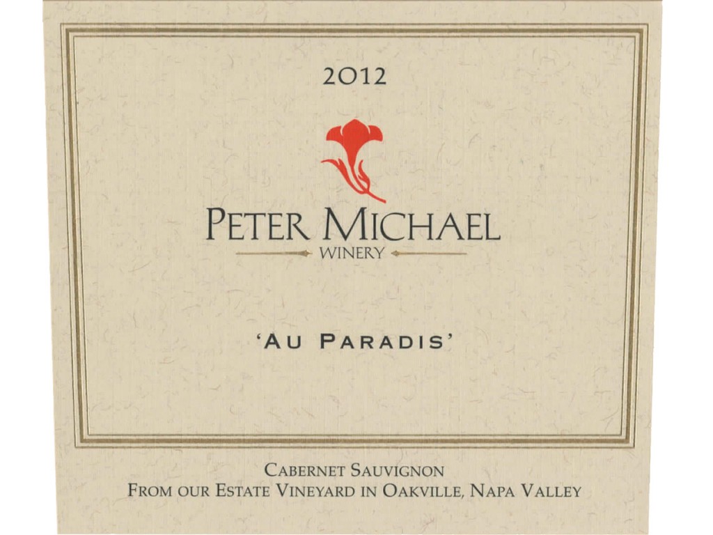 2012 Peter Michael Cabernet Sauvignon Au Paradis Napa image