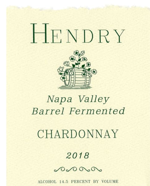 2018 Hendry Barrel Fermented Chardonnay image