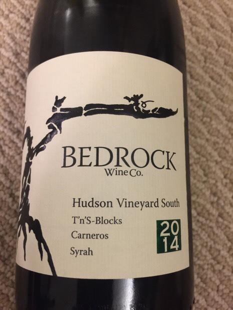 2016 Bedrock Wine Co. Hudson Vineyard South T'n'S Blocks Syrah Carneros image