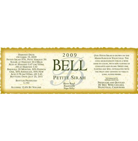 2009 Bell Petite Sirah image