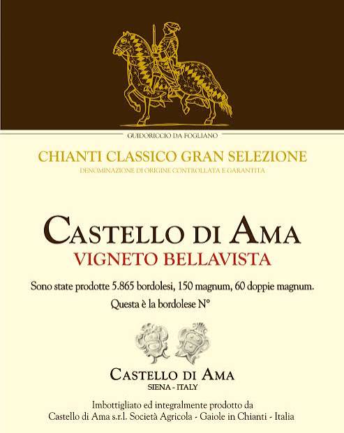 2019 Castello di Ama Vigneto Bellavista Chianti Classico Gran Selezione - click image for full description