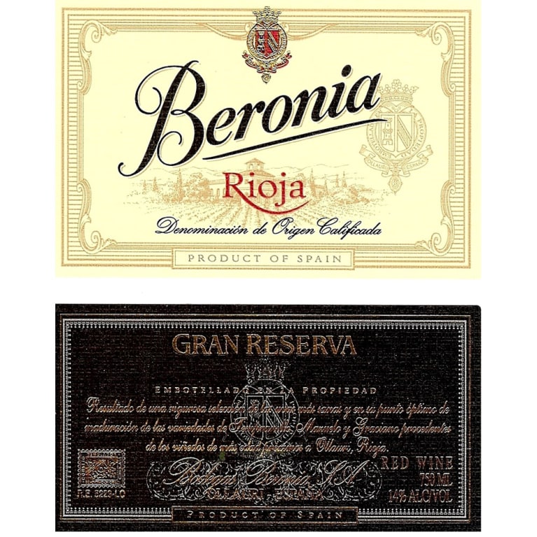 2016 Beronia Gran Reserva Rioja image