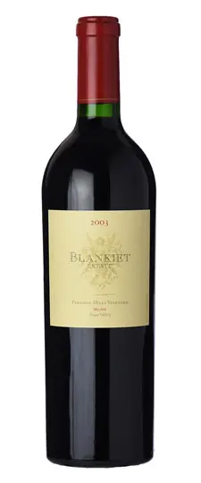 2003 Blankiet Estate Paradise Hills Vineyard Merlot Napa Valley - click image for full description