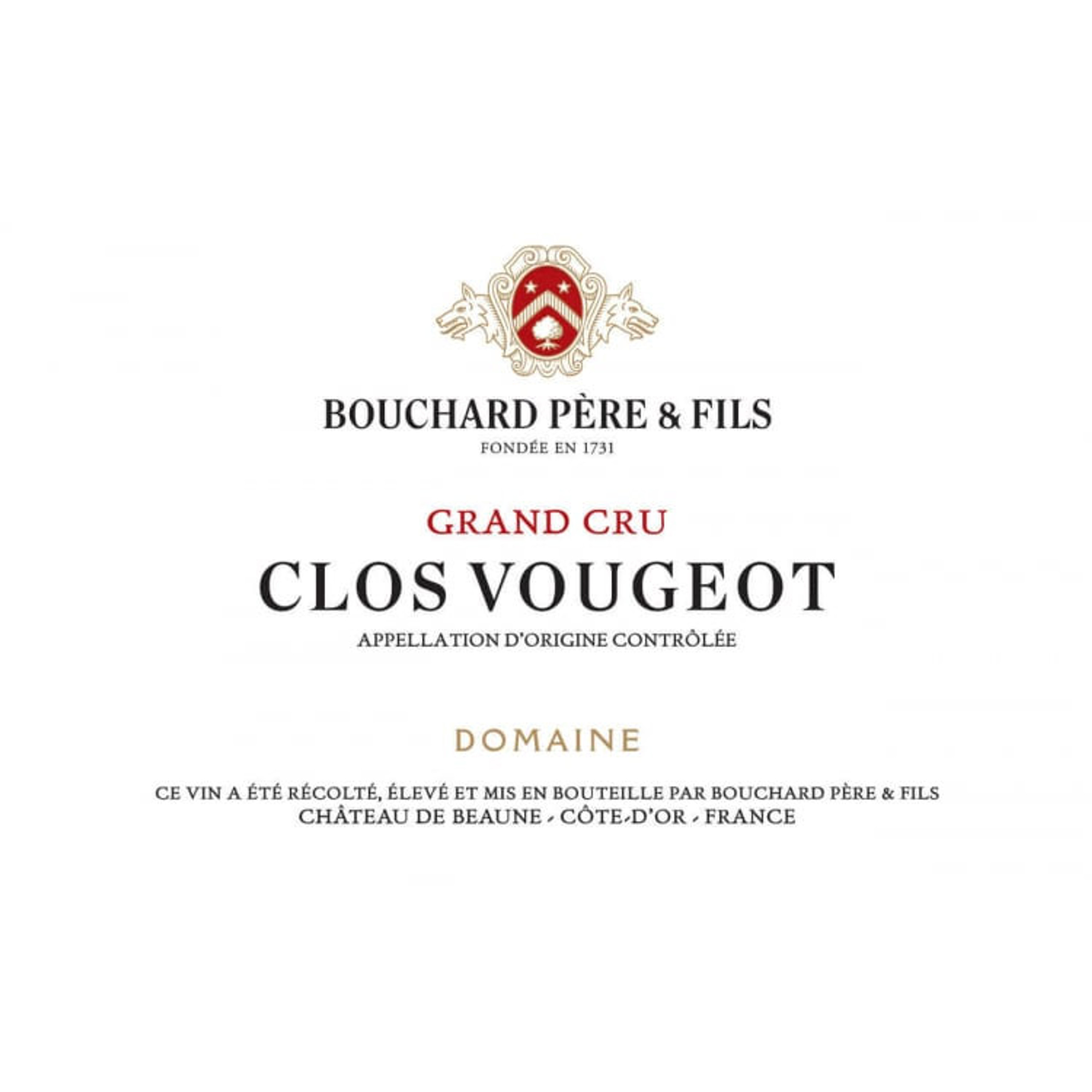 2020 Bouchard Pere et Fils Clos Vougeot Grand Cru image