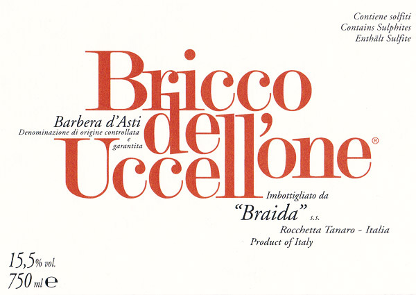 2016 Giacomo Bologna Braida Bricco dell' Uccellone Barbera d'Asti image