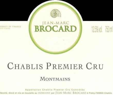 2019 Jean Marc Brocard Chablis Montmains 1er Cru image