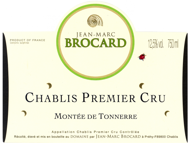 2018 Jean Marc Brocard Chablis Montee de Tonnerre 1er Cru - click image for full description