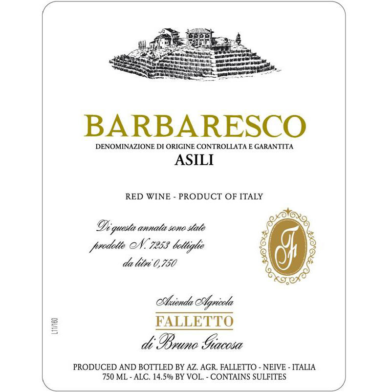2022 Falletto di Bruno Giacosa Asili Barbaresco DOCG, Italy - click image for full description