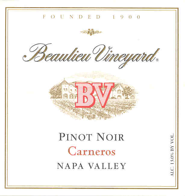 2015 Beaulieu Vineyards Pinot Noir Carneros image