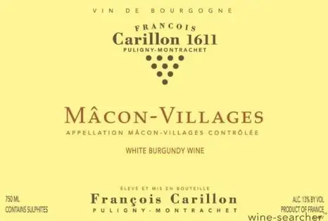 2022 Francois Carillon Macon Blanc Villages image