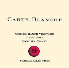 2013 Nicholas Allen Wines Carte Blanche Nobles Ranch Vineyard Pinot Noir Sonoma Coast image