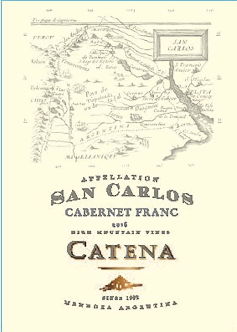 2019 Catena Appellation San Carlos Cabernet Franc Mendoza - click image for full description