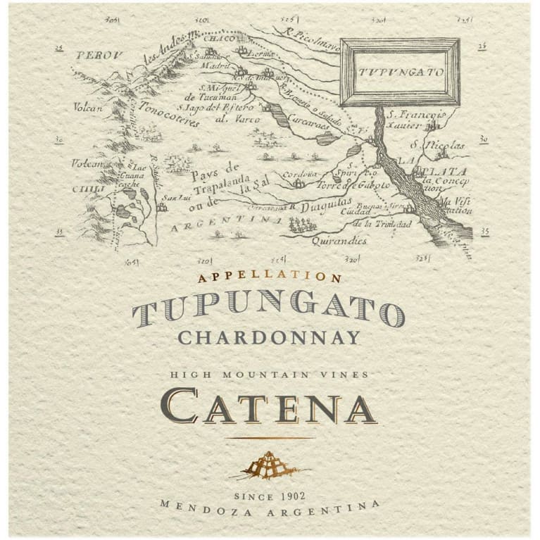 2019 Catena Chardonnay Tupungato Mendoza - click image for full description