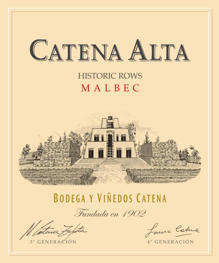 2018 Catena Alta Malbec Alta Mendoza - click image for full description