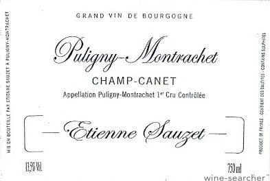 2023 Etienne Sauzet Champ Canet Puligny-Montrachet Premier Cru, France - click image for full description
