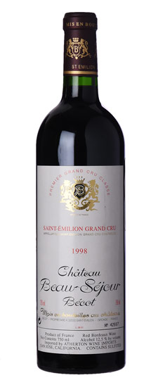 1998 Chateau Beau-Sejour Becot Saint-Emilion Grand Cru - click image for full description